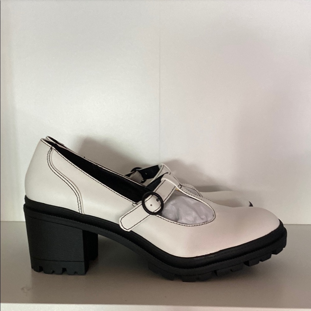 NWT Jellypop White block heel - Picture 3 of 8